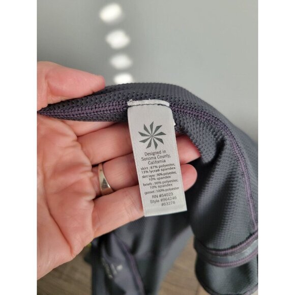 Womens Athleta Split Time Skort Skirt Gray Style #964246 sz M - Picture 5 of 6